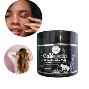 Colágeno Hidrolisado rico em Vitaminas A, C, E e Zinco 350g - Natural