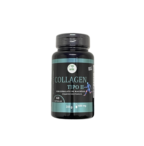 Colágeno Tipo 2 com Dimalato de Magnésio e Vitamina D3 60cps 500mg