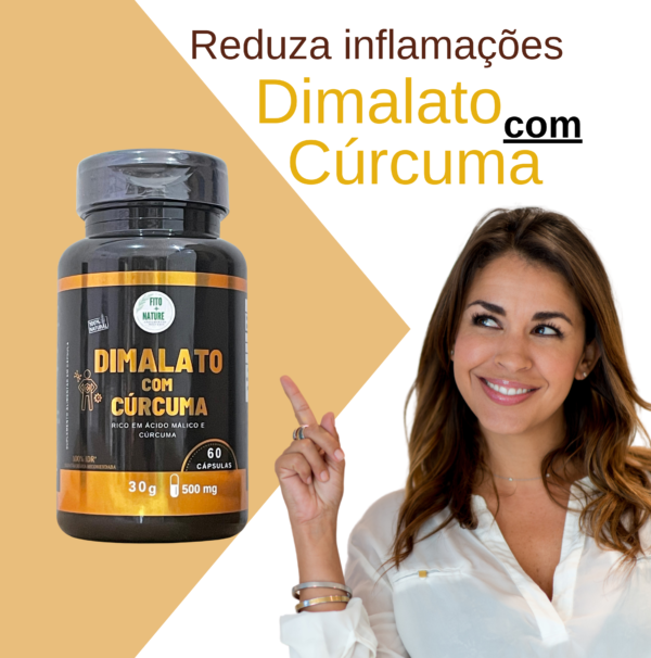 Dimalato com Cúrcuma 60cps 500mg - Imagem 4