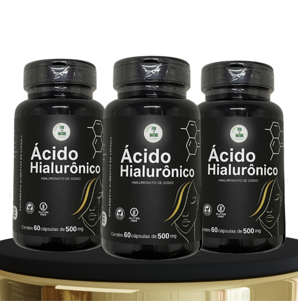 Ácido Hialurônico 60 caps 500mg fitomaisnature - Imagem 3