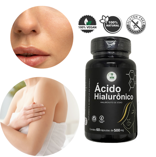 Ácido Hialurônico 60 caps 500mg fitomaisnature - Imagem 2