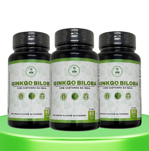 Ginkgo Biloba c/ Castanha da Índia 60 cápsulas 500mg - Imagem 3