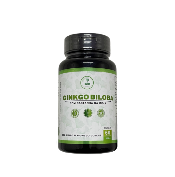 Ginkgo Biloba c/ Castanha da Índia 60 cápsulas 500mg