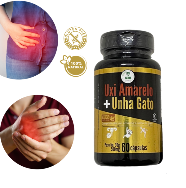Uxi amarelo e Unha de gato 60cap 500mg - Imagem 3