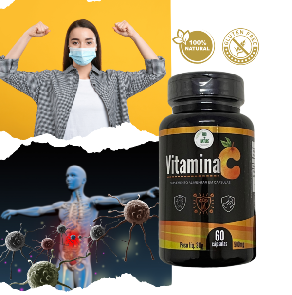Vitamina C 60 caps 500mg - Imagem 2