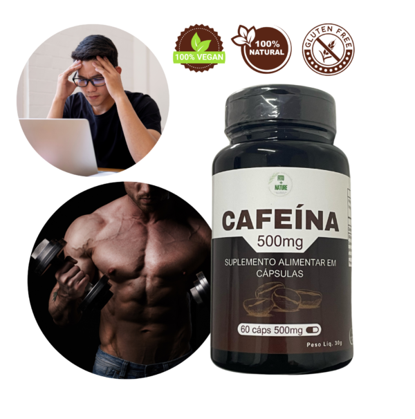 Cafeína 60cápsulas 500mg - Imagem 4